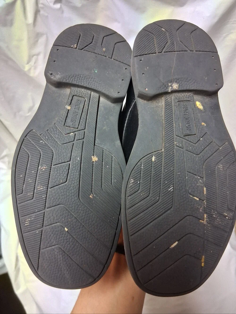 Stacy Adams Kids Black Leather Lace-Up Derby Shoes Size 11M Preowned